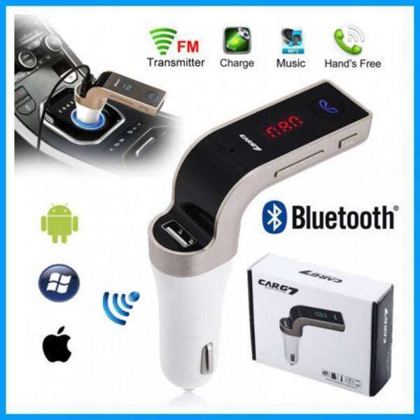 Universal Wireless In-Car FM Adapter CARG7 Bluetooth Car Charger T Flash USB Direct Connect FM TRANSMITTER / MODULATOR, MP3 Player Supports Bluetooth Player Digital Display Hands Free Calling Kit