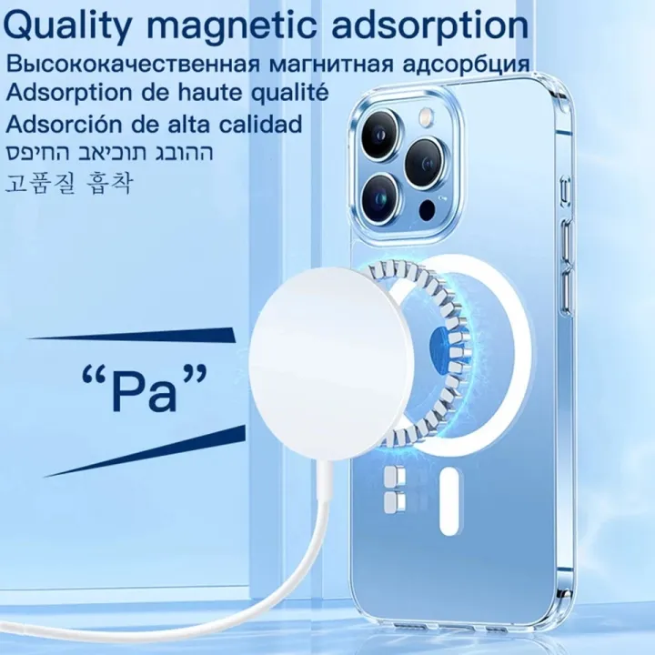 Original%20Wireless%20Magnetic%20Cover%20For%20Apple%20Magsafe%20Case%20Iphone%2015%2014%2013%2012%2011%20Pro%20Max%20Mini%20Xr%20Xs%20X%207%208%20Plus%20Luxury%20Clear%20Acrylic%20-%20Image%204