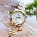Two Tone Stainless Steel Strap Luxury Women Watch Quartz Analog Business Chain Casual Wrist Dial Watches For Girls Ladies Silver Gold White Black. 
