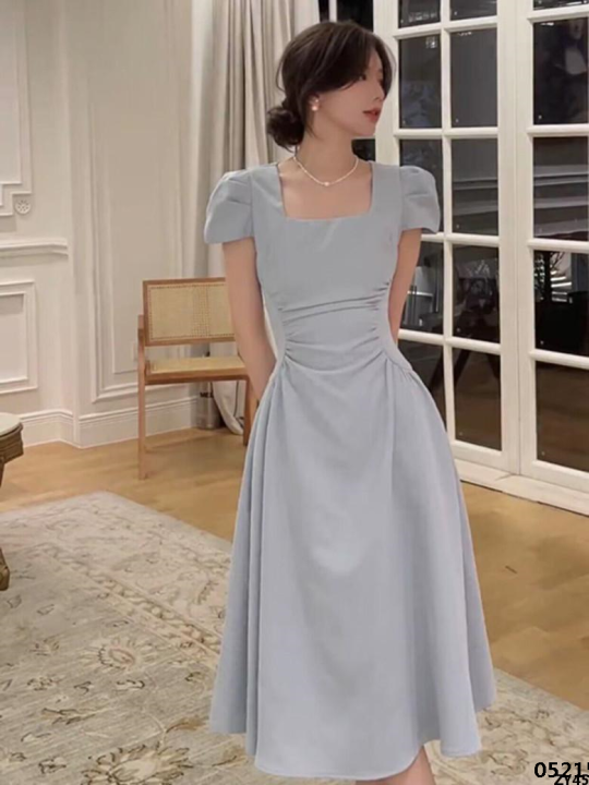 Formal%20dress%20square%20dinner%20ceremony%20pleated%20thin%20cheese%20actress%20c%20women's%20dress%20method%20-%20Image%202