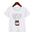New I Love Nutella Kids Funny Cartoon Print T-Shirt Boys Girls Cothes Summer Tshirt Children Graphic T Shirts Teen Tops Tees. 