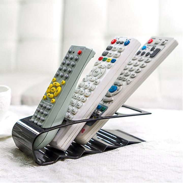 18x7cm%20Tv/dvd/vcr%20Organiser%204%20Frame%20Remote%20Control%20Storage%20Practical%20Mobile%20Phone%20Holder%20Stand%20Plastic%20White%20Organizer%20Case%20-%20Image%202