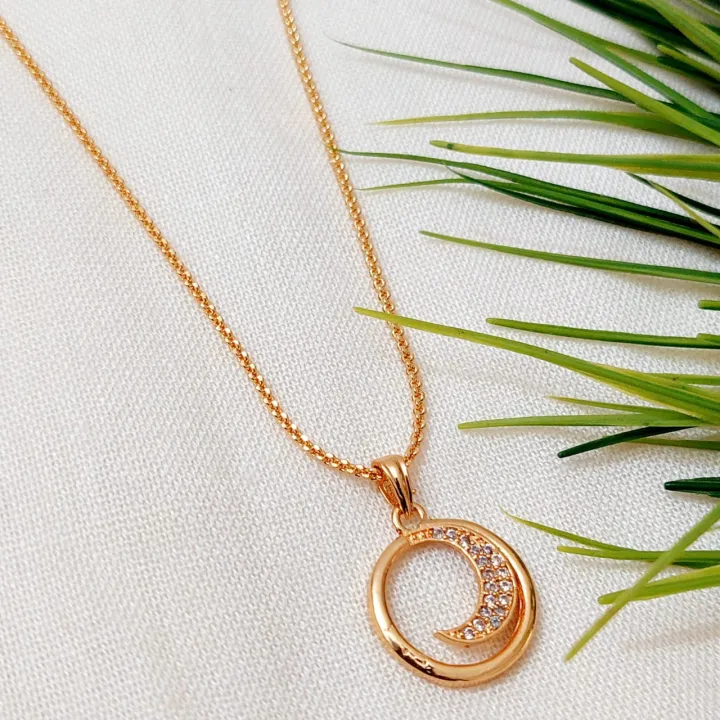 Gold%20Plated%20Guaranteed%20Women%20Chain%20&%20Pendant%2018inch%20Necklace%20Korean%20Stylish%20Wedding%20Party%20Gifts%20Fashion%20Jewellery%E2%80%8B%20-%20Image%205