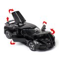 model bike 1/32 Bugatti La Voiture Noire Super Sport Model Car Toys Alloy Diecast Car Models with Sound Light Pull Back Vehicle Boys GiftsParty Tableware. 