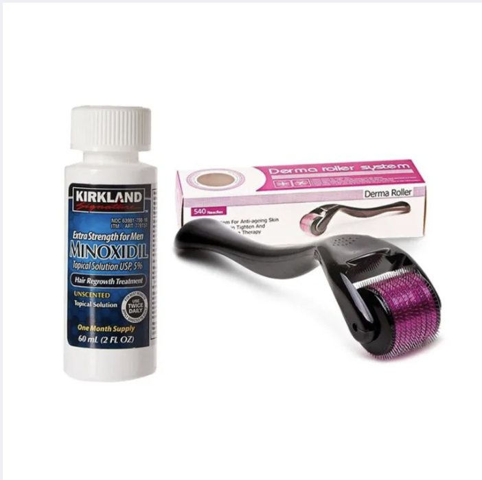 Kirkland%20Minoxidil%205%25%20with%20derma%20roller%200.75mm%20%20for%20hair%20and%20beard%20growth%20-%20Image%203