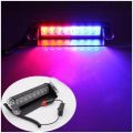 8 LEDs Car/Truck VIP Emergency Flasher Dash Strobe Warning Light Day Running Flash Led Police Lights 3 Flashing Modes 12V with Metal Cover. 