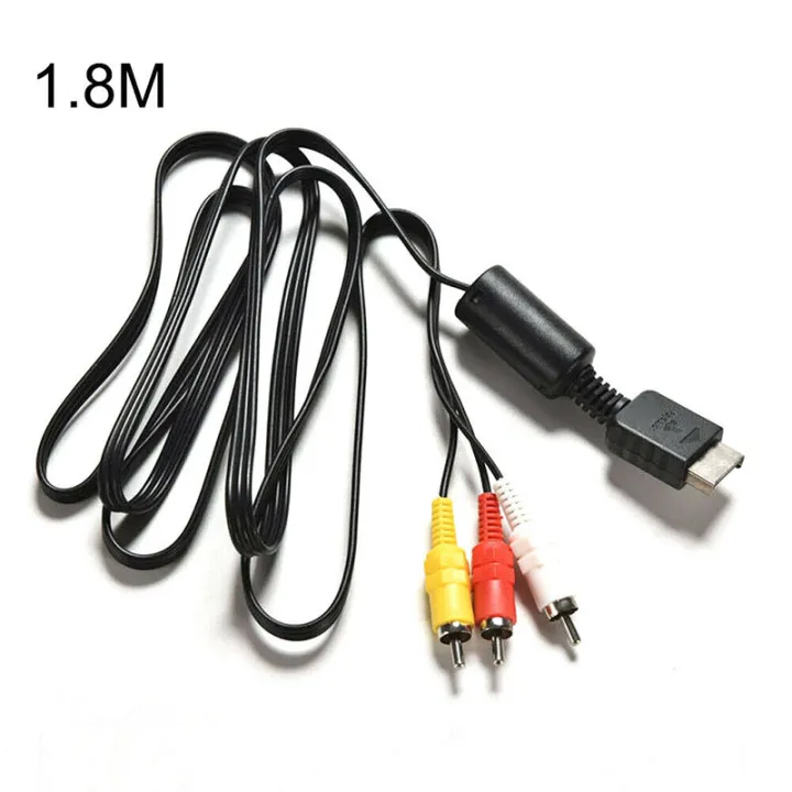 Multi%20Out%20AV%20Cord%20Video/Audio%20Cable%203%20RCA%20Flat%20For%20Playstation%20PS%20PS2%20PS3%20Mystic%20-%20Image%204
