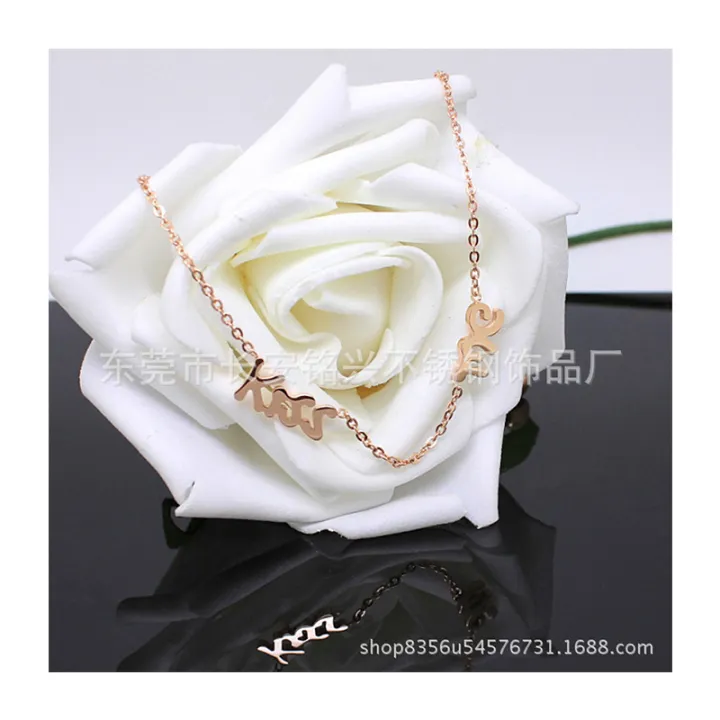 %E3%80%90Super%20Sale%E3%80%91Kiss%20me%20Letter%20Anklet%2014K%20Rose%20Color%20Titanium%20Steel%20Anti-allergy%20Fading%20Sun%20Yunyun%20Nonsense%20-%20Image%205