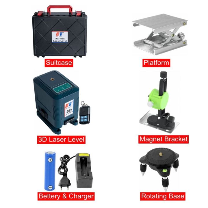 KaiTian%20Laser%20Level%203D%2012%20Lines%20Self-Leveling%20with%20360%20Rotary%20Base%20Lifting%20Platform%20and%20Magnet%20Bracket%20Green%203D%20Laser%20Line%20Level%20-%20Image%207