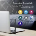 USB WiFi Adapter for PC, Wireless USB Network Adapters Dual Band 2.4G/5.8Ghz Wi-Fi Dongle Antenna. 