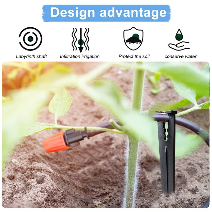 Anchor%20Irrigation%20Drip%20Support%20Stakes%20ABS%20Plastic%20Water%20Flow%20Hold%20Accessory%20for%20Garden%20Watering%20Pipe%20Soaker%20Hose%205/25/50%20PCS%20-%20Image%205