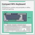 Machenike K500 Mechanical Keyboard Gaming Keyboard Wired Keyboard Hot Swappable 94 Keys RGB Light Mac Windows. 