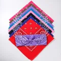 Unisex Men Women Cotton Bandana Hairband Cowboy Mens Biker Sports Headwear Wrist Hairwrap Double Sided Head Wrap Scarf Paisley. 