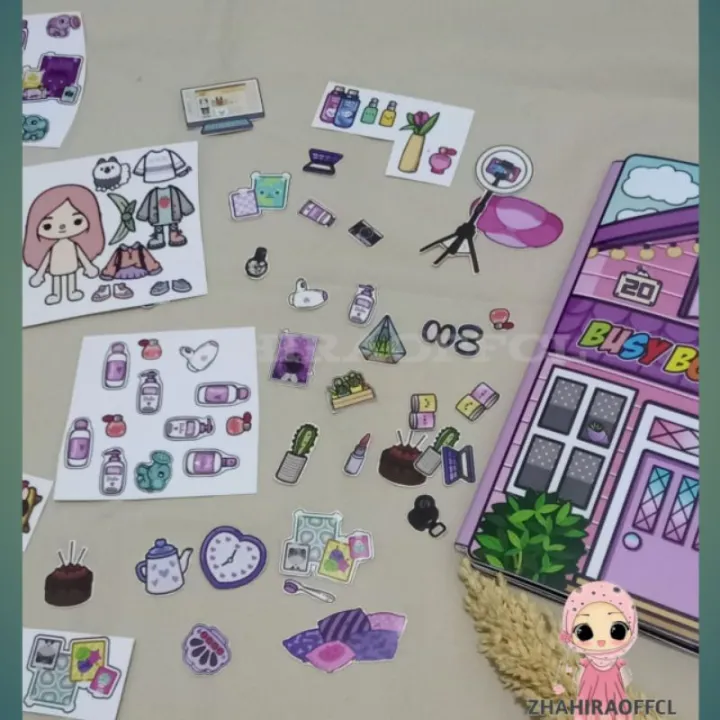 K14Toca%20LIFE%20WORLD%20QUIET%20BOOK/TOCA%20BOCA/TOKA%20BOKA%20PURPEL%20HOUSE%20Children's%20Educational%20Toys%20PAPER%20BOOK%20PAPER%20Dolls%20Disassembly%20Ages%203-9%20Years%20-%20Image%207