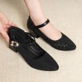hjSandals for Women with Heel Close Shoes with Heels High Heel Sandals for Women on Sale  New Pointed Mesh Crystal Lady Fashion Casual Outdoor Slippers Black Shoes for Women for Office Block Women 2 Inches Sale9. 
