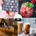 LKPCIGCXM 3 Pack Silicone Small Ice-Cube Trays with Removable Lid, Easy-Release & Flexible Hexagonal 37-Ice-Cube Molds. 