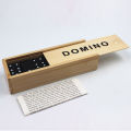 Etoy Store Traditional Kid Wooden Box Dominoes Set Toy Traditional Educational Wooden Funny Domino Blocks Board Game Toy Board Game Toy Kid#wooden box *1 dominoes *28 instruction *1. 