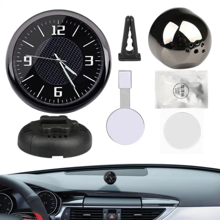 For General Purpose Dashboard Clock Illuminated Dashboard Decor Tiny ...