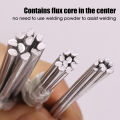 10pcs Aluminum Welding Rods  -  Low Temperature Easy Melt - Weld Bars Cored Wire Rod - Solder Tin Flux for Soldering Aluminum - for Soldering Aluminum. 