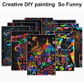Scratch Art Book Magic Scratch Paper Rainbow Scratch Card DIY Scratchbook Neon Scratch Art. 