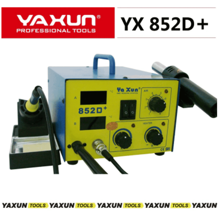 yaxun 852D+ hot air gun and soldering 2 in 1 SMD rework station Daraz.lk