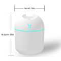 250ML Mini White Ultrasonic Air Humidifier Romantic Light USB Essential Oil Diffuser Car Purifier Aroma Anion Mist Maker. 