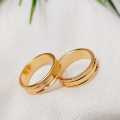 Gold Plated Guaranteed Women Rings Korean Style Beauty Fashion Jewellery Wedding Party Love Gift. 