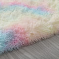 Long Plush ie Dyed Carpet hicken Floor Rug Nonslip Mat for Bedroom Bedside Living Room. 