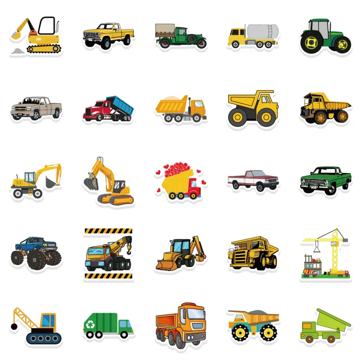 50PCS%20Cute%20Children's%20Cartoon%20Car%20Truck%20Stickers%20Kawaii%20DIY%20Skateboard%20Motor%20Graffiti%20Vehicle%20Sticker%20Decals%20Kids%20Learning%20Toys%20-%20Image%206