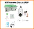 Wifi Panorama Camera Wireless Light Bulb Camera 2.4GHz WiFi 360 Degree Socket Cameras for Home Security 1080p Smart Panoramic Cam Home Surveillance Camera System with Night Vision Motion Detection. 