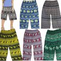 Ladies 3/4 Pant - Stylish Elephant Print Pants for Women. 