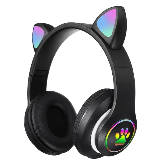 Bluetooth%205.0%20Earphone%20Wireless%20Headset%20Cute%20Cat%20Ear%20Glitter%20Lamp%20Holder%20Wearable%20Foldable%20Headset%20-%20Image%204