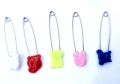 5Pcs Colorful Steel Locking Safety Baby Kids Cloth Nappy Diaper Craft Pins. 