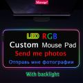 Computer Accessories Pad Computer Backlight Dayz Pad Led Desk Rgb Gaming For Gamers Rgb Mat Table Large Floor Protection Memo(Custom Photos_350X600X4Mm). 