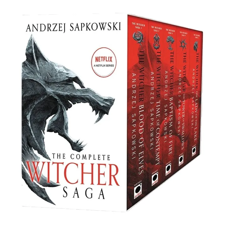 The Witcher Boxed Set: Blood of Elves, The Time of Contempt, Baptism of Fire, The Tower of Swallows, The Lady of the Lake