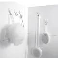 10 Pcs/Set Free Punching Sticky Hook/ Mini Plastic Self Adhesive Wall Hanger Hook/ Multi-Purpose Hook for Keychain,coat. 