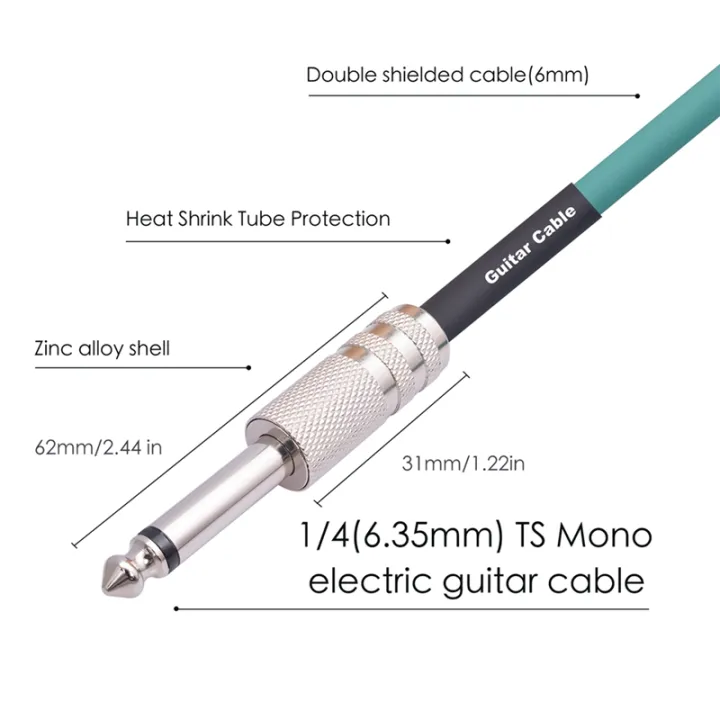 Electric%20Guitar%20Cord%206.35mm%20Mono%20Plug%20Connect%20Cable%20for%20Guitar%20Bass%20Drum%20Audio%20Device,%205%20Meter%20-%20Image%206