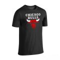 Chicago Bulls Logo Printed T shirt for men - Black. 