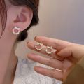 1 Pair Bowknot Pearls Girls Fashion Jewelry Mini Bridal Stud Earrings Ladies Wedding Elegant Party French Retro Women Korean INS. 