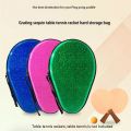 ARELENE Table Tennis Racket Case Shaped Ping Pong Racket Bag Grating Sequined Table Tennis Racket Bag EVA Bag Green. 