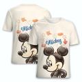 Disney T-shirt Mickey Minnie Mouse cartoon 3D printed clothing Men's and women's oversized T-shirt Children's T-shirt top. 