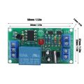 LED Indicator K71RS 12V Relay Module DC 12V High Level Trigger 1 Channel Relay Module 2 Button Switch 1 Channel Relay Power Switch Board Industrial Control. 