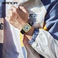 SANDA 6101 Step Calorie Electronic Outdoor Sports Waterproof Astronaut Series Junior Student Watch Men's Digital Wristwatches. 