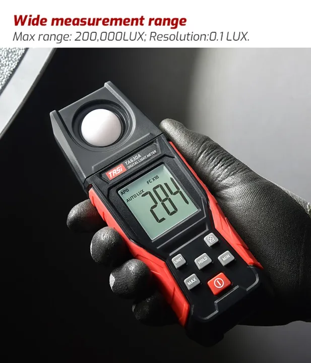 TASI%20Digital%20Light%20Meter%20Illuminance%20Lux%20Meter%20with%20Record%20Function%20LCD%20Display%200~200,000%20Measurement%20Range%20Flexible%20Sensor%20Light%20Tester%20for%20Photography%20Plants%20Indoor%20Outdoor%20-%20Image%204