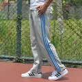 Spring and Summer Fat Men's Sports Pants plus-Sized plus Size Couple Hip Hop Parkour Casual Pants Tapered Ankle-Tied Thin Sweatpants. 