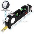 Multipurpose Laser Ruler Laser Level and Spirit Level Metric Rulers Laser Straight Line Horizon Vertical Measure Tape. 