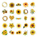 50pcs Sunflower Graffiti Stickers DIY Travel Luggage Phone Guitar Laptop Fridge Cartoon Decal Sticker Bottle Cup Sticker Stationery Sticker. 