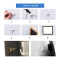 40Pcs Invisible Nail Screws Wall Hooks Picture Hangers Traceless Photo Hook Multi Function Picture Painting Frame Hanger. 