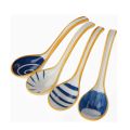 ARELENE Ceramics Soup Spoons Set of Japanese Soup Spoon Long Handle Soup Spoons for Pho Ramen Noodles Wonton Dumpling Rice. 