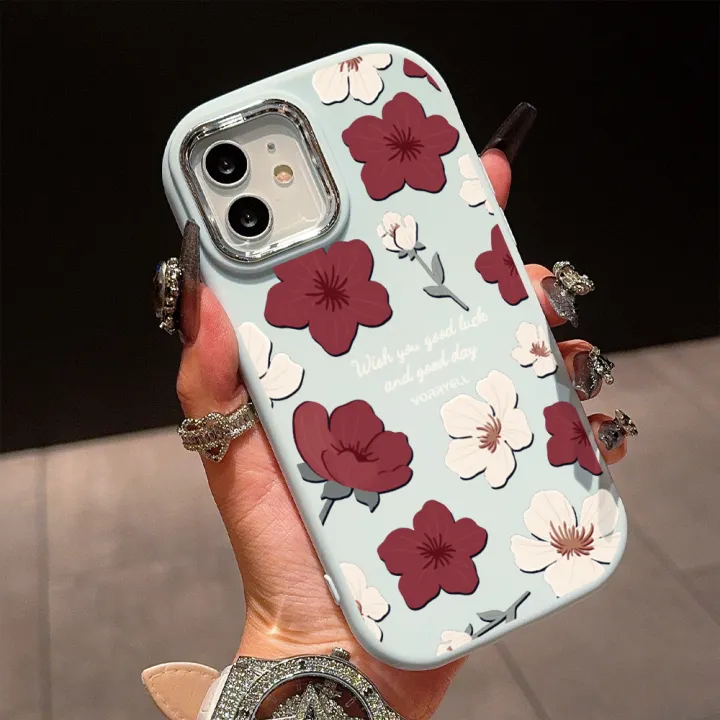 ZeroQiQi%20for%20Samsung%20A53%205G%20Back%20Cover%20Red%20White%20Flowers%20Silver%20Lens%20Protection%20Edge%20Soft%20Rubber%20Mobile%20Phone%20Cases%20-%20Image%208